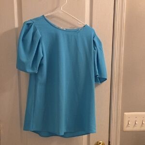Elegant Blue Women's Blouse